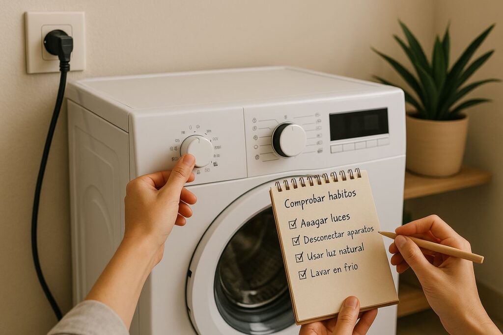 Lista de hábitos diarios para reducir el consumo energético en casa