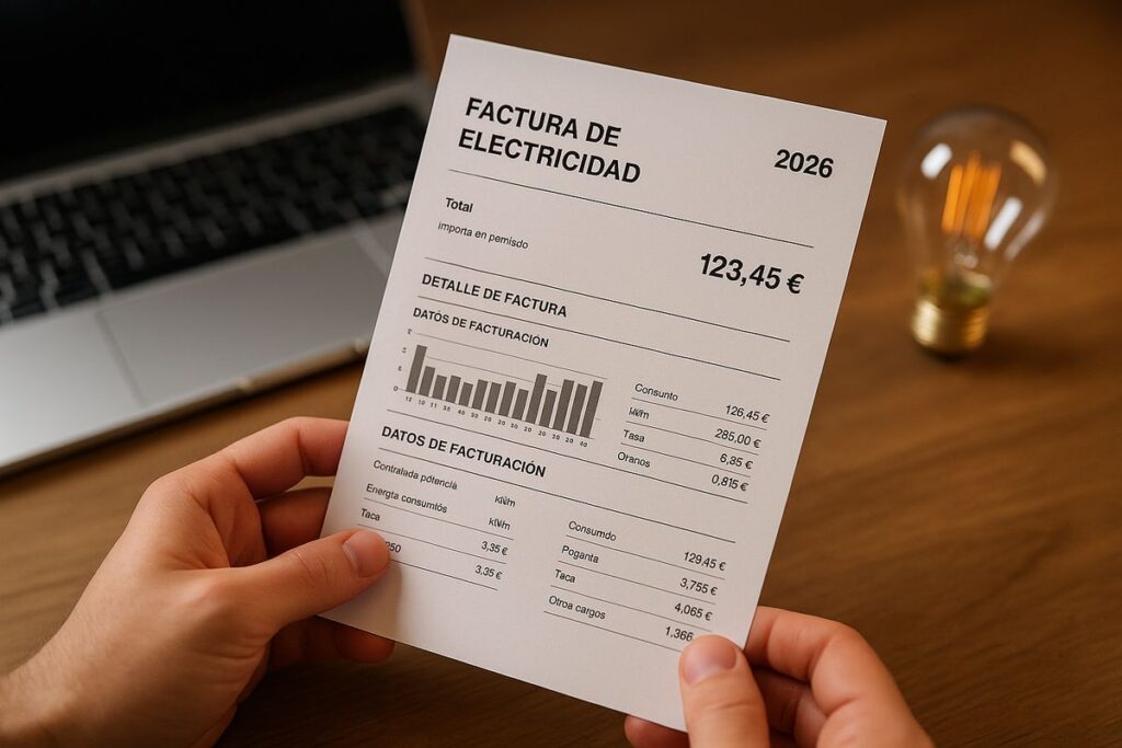 Guía rápida para entender tu factura de la luz en 2026