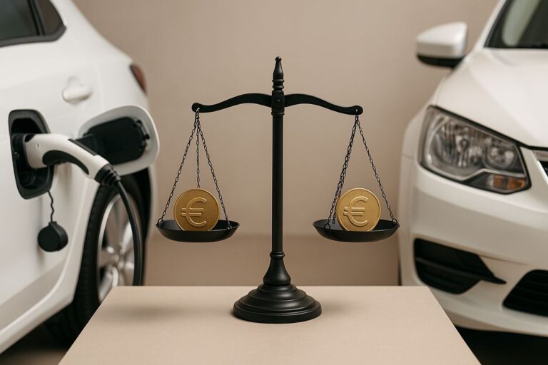 Comparativa de costes entre coche eléctrico y gasolina en 2026