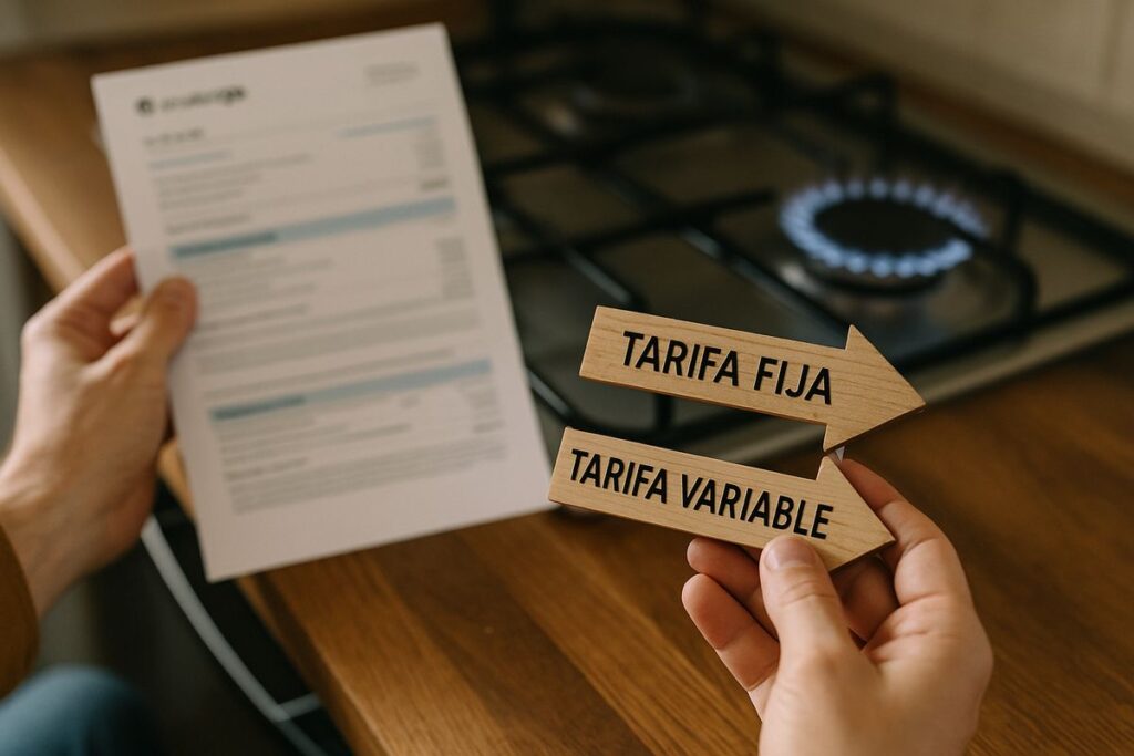 Tarifas de gas: diferencias clave entre tarifa fija y variable