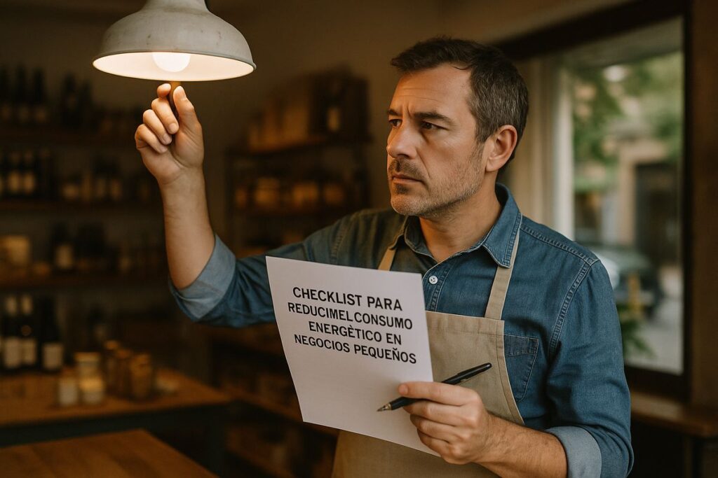 Checklist para reducir el consumo energético en negocios pequeños